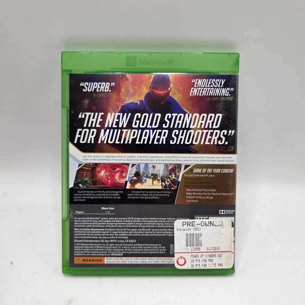 Blizzard Overwatch Xbox One Game of the Year Edition GOTY Bonus Content FPS Hero